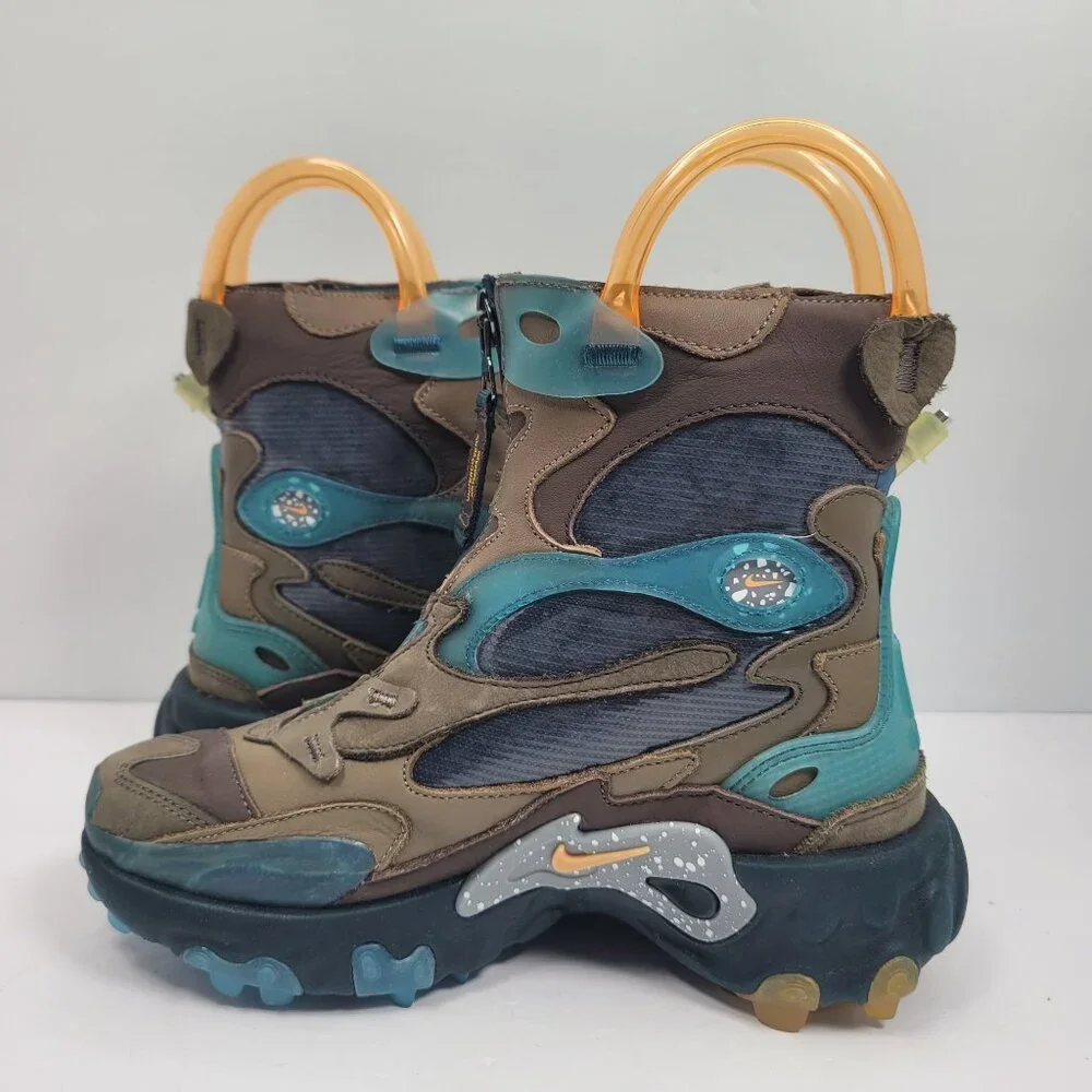 Nike Undercover x React Unisex Youth GS Baroque Brown Boots CJ6971-200 US Size 4 - Picture 6 of 11
